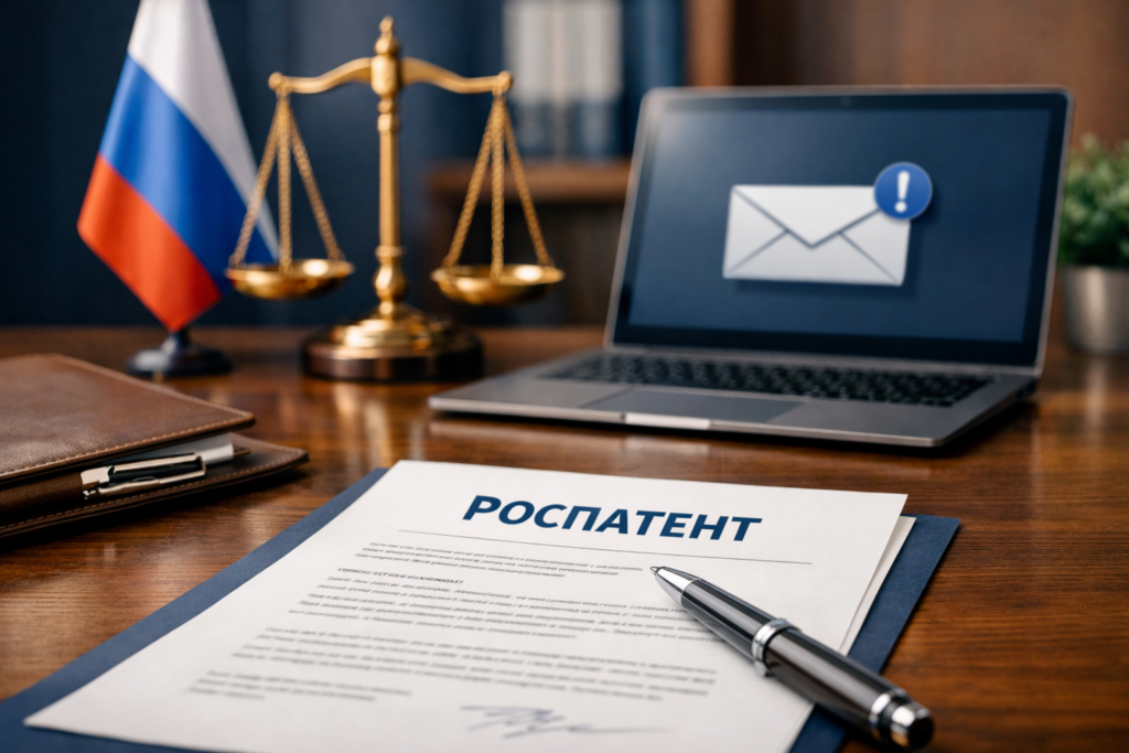 Ответ на запрос или уведомление от роспатента